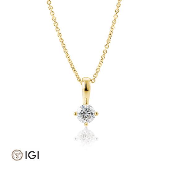 Breuning Anhaenger Breuning Solitaire Anhaenger 4er Krappe Gelb-Gold in der Hochzeitsschmiede Aachen kaufen