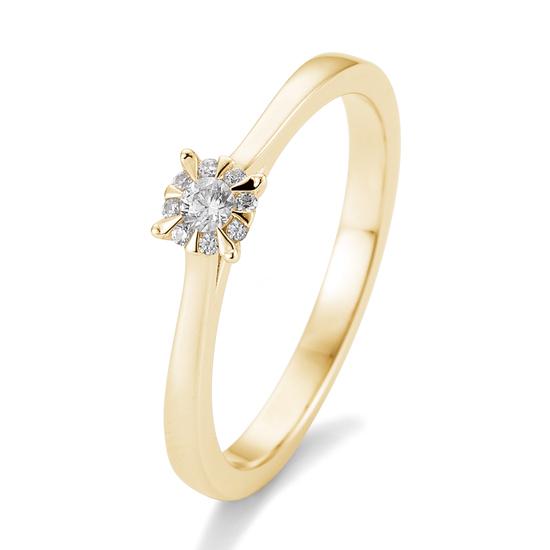 Breuning Verlobungsring Breuning Solitaire Verlobungsring Hero Gelb-Gold in der Hochzeitsschmiede Aachen kaufen