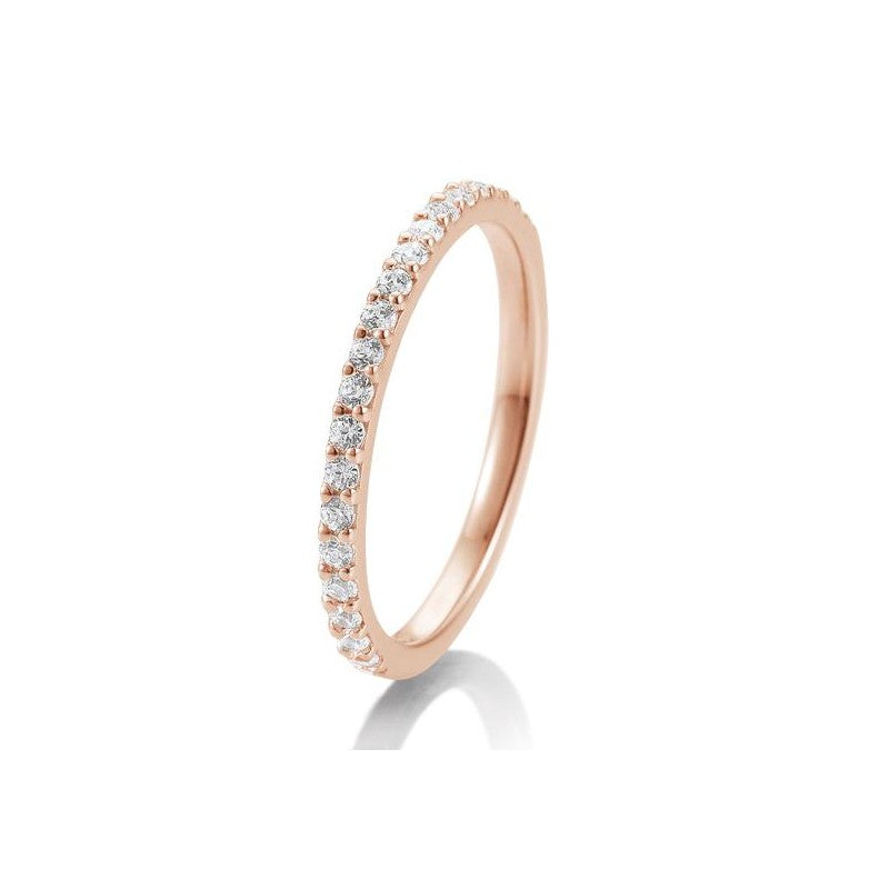 Memoire Ring mit Brillanten in Gold oder Platin