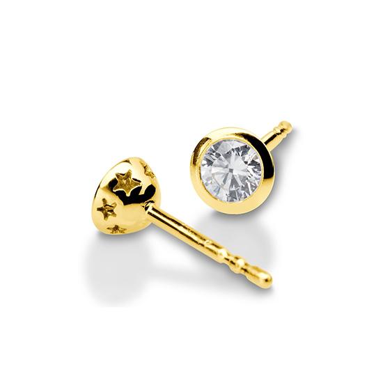 Breuning Ohrschmuck Breuning Solitaire Ohrschmuck Gelb-Gold in der Hochzeitsschmiede Aachen kaufen