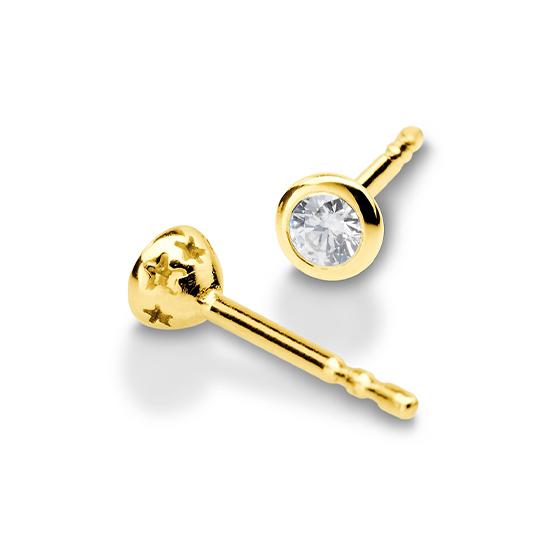 Breuning Ohrschmuck Breuning Solitaire Ohrschmuck Gelb-Gold in der Hochzeitsschmiede Aachen kaufen
