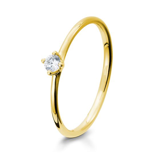 Breuning Solitaire Ring Breuning Solitaire Ring Gelb-Gold in der Hochzeitsschmiede Aachen kaufen