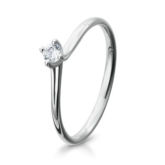 Breuning Solitaire Ring Breuning Solitaire Ring Zirkonia Silber in der Hochzeitsschmiede Aachen kaufen
