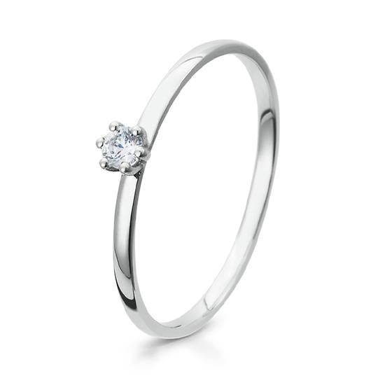 Breuning Solitaire Ring Breuning Solitaire Ring Zirkonia Silber in der Hochzeitsschmiede Aachen kaufen