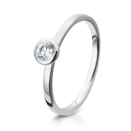 Breuning Solitaire Ring Breuning Solitaire Ring Zirkonia Silber in der Hochzeitsschmiede Aachen kaufen