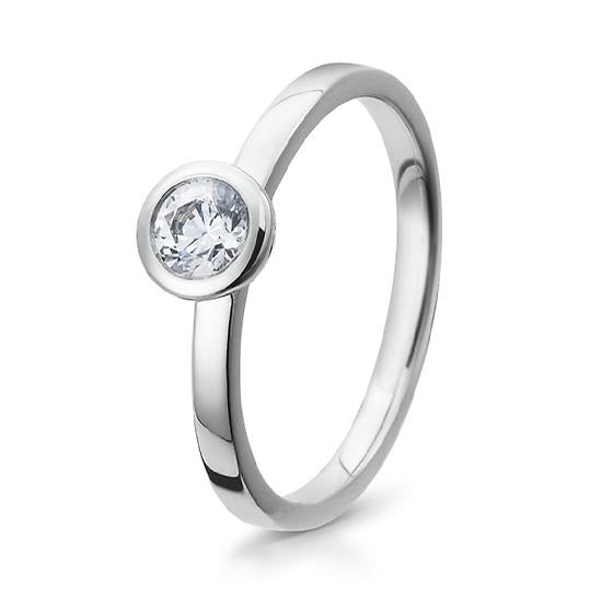 Breuning Solitaire Ring Breuning Solitaire Ring Zirkonia Silber in der Hochzeitsschmiede Aachen kaufen