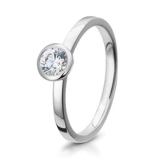 Breuning Solitaire Ring Breuning Solitaire Ring Zirkonia Silber in der Hochzeitsschmiede Aachen kaufen
