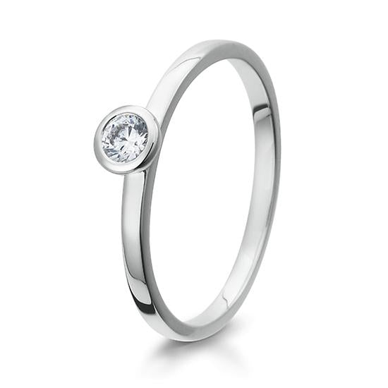 Breuning Solitaire Ring Breuning Solitaire Ring Zirkonia Silber in der Hochzeitsschmiede Aachen kaufen