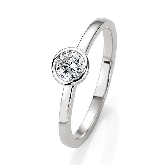 Breuning Solitaire Ring Breuning Solitaire Ring Zirkonia Silber in der Hochzeitsschmiede Aachen kaufen