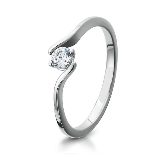 Breuning Solitaire Ring Breuning Solitaire Ring Zirkonia Silber in der Hochzeitsschmiede Aachen kaufen
