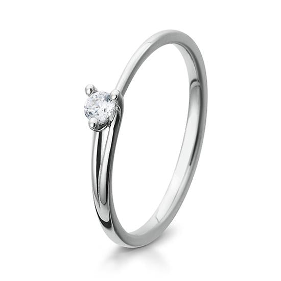 Breuning Solitaire Ring Breuning Solitaire Ring Zirkonia Silber in der Hochzeitsschmiede Aachen kaufen