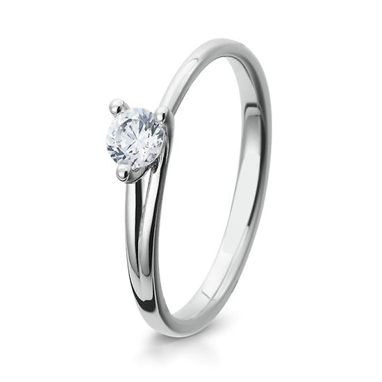 Breuning Solitaire Ring Breuning Solitaire Ring Zirkonia Silber in der Hochzeitsschmiede Aachen kaufen