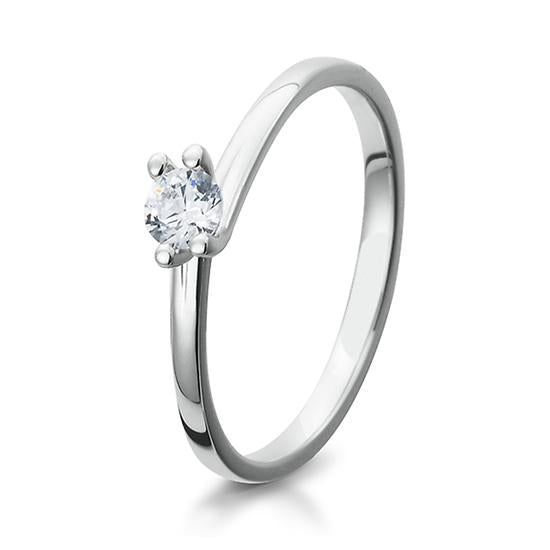 Breuning Solitaire Ring Breuning Solitaire Ring Zirkonia Silber in der Hochzeitsschmiede Aachen kaufen