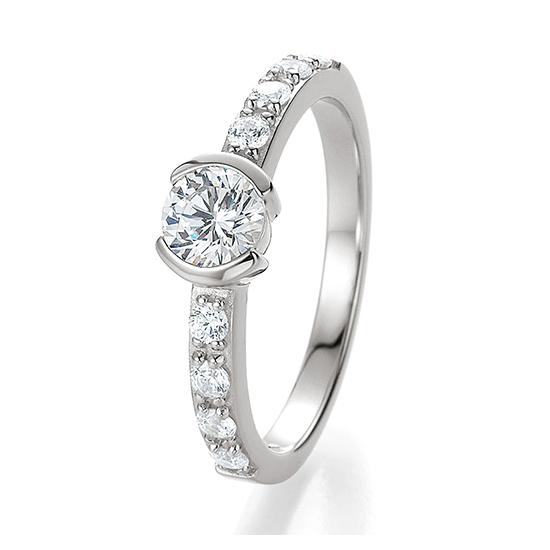 Breuning Solitaire Ring Breuning Solitaire Ring Zirkonia Silber in der Hochzeitsschmiede Aachen kaufen
