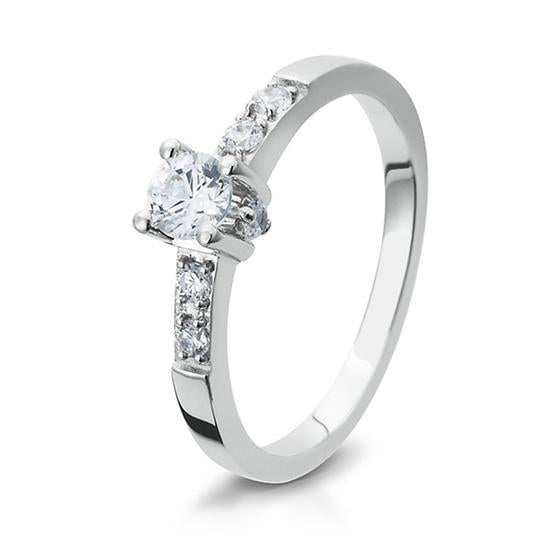 Breuning Solitaire Ring Breuning Solitaire Ring Zirkonia Silber in der Hochzeitsschmiede Aachen kaufen