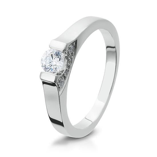 Breuning Solitaire Ring Breuning Solitaire Ring Zirkonia Silber in der Hochzeitsschmiede Aachen kaufen