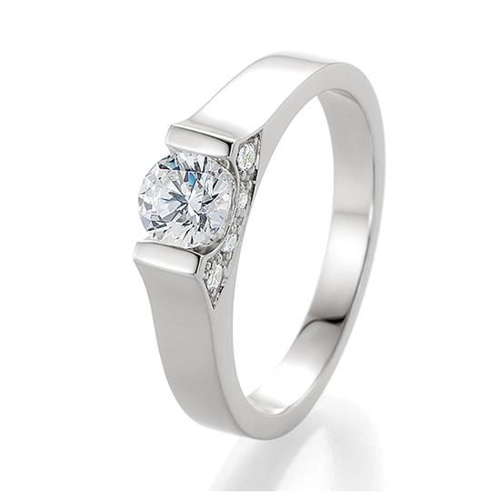 Breuning Solitaire Ring Breuning Solitaire Ring Zirkonia Silber in der Hochzeitsschmiede Aachen kaufen