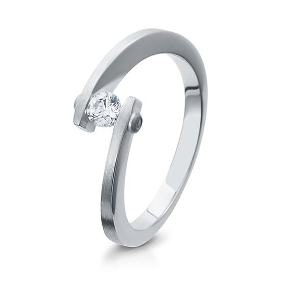 Breuning Solitaire Ring Breuning Solitaire Ring Zirkonia Silber in der Hochzeitsschmiede Aachen kaufen