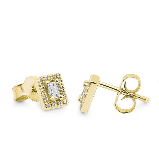Breuning Ohrschmuck Breuning Solitaire Ohrschmuck Gelb-Gold in der Hochzeitsschmiede Aachen kaufen