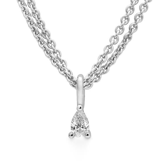 Breuning Anhaenger Breuning Solitaire Anhaenger Weiss-Gold in der Hochzeitsschmiede Aachen kaufen