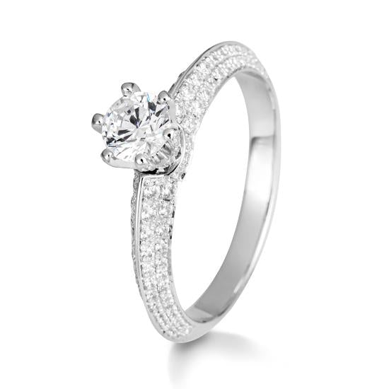 Breuning Solitaire Ring Breuning Solitaire Ring Brill Weiss-Gold in der Hochzeitsschmiede Aachen kaufen