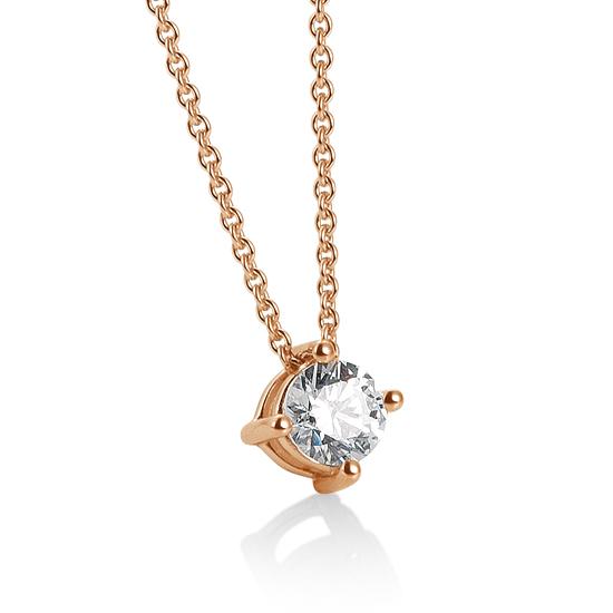 Breuning Collier Breuning Solitaire Collier 4er Krappe Rot-Gold in der Hochzeitsschmiede Aachen kaufen