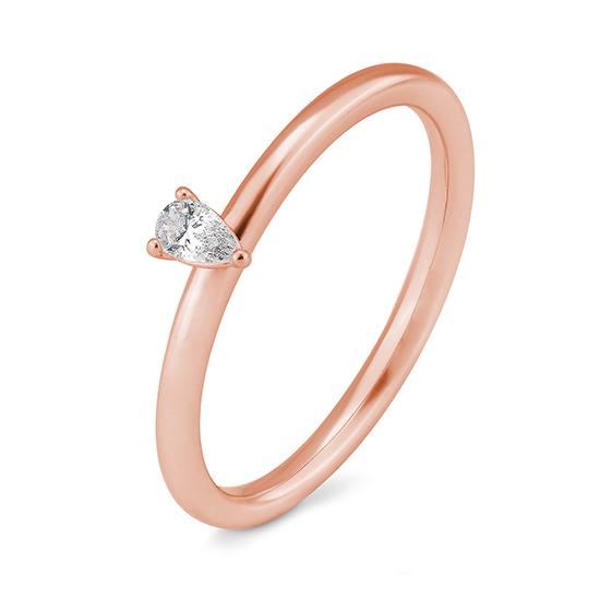 Breuning Verlobungsring Breuning Solitaire Tropfen Rot-Gold in der Hochzeitsschmiede Aachen kaufen