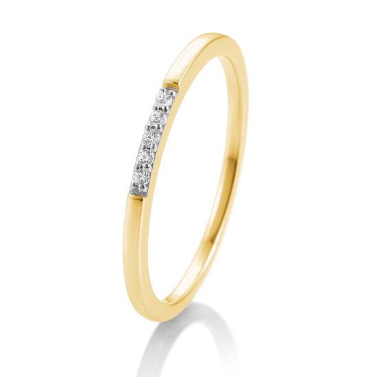 Breuning Memoire Ring Breuning Solitaire Memoire Ring Weiss-Gold/Gelb-Gold in der Hochzeitsschmiede Aachen kaufen
