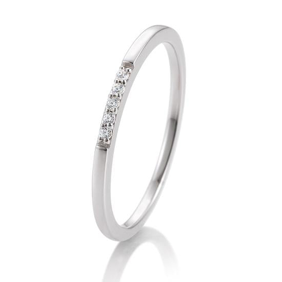 Breuning Memoire Ring Breuning Solitaire Memoire Ring Weiss-Gold in der Hochzeitsschmiede Aachen kaufen