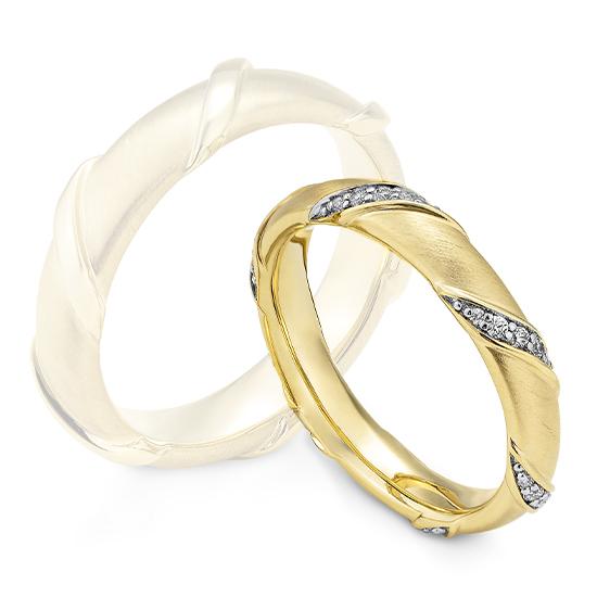 Breuning Partnerringe Breuning Partnerringe Weiss-Gold/Gelb-Gold in der Hochzeitsschmiede Aachen kaufen