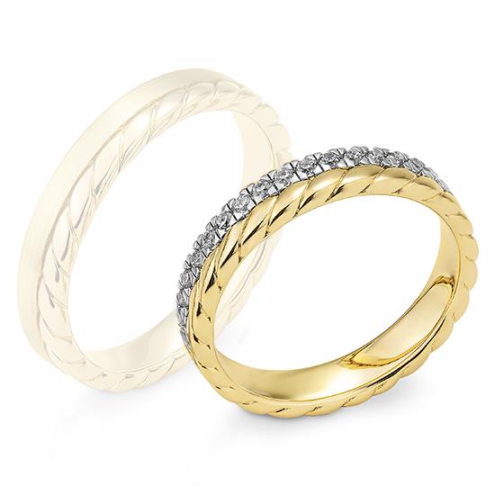 Breuning Partnerringe Breuning Partnerringe Weiss-Gold/Gelb-Gold in der Hochzeitsschmiede Aachen kaufen