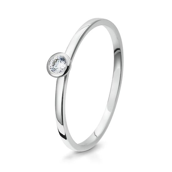 Breuning Solitaire Ring Breuning Solitaire Ring Weiss-Gold in der Hochzeitsschmiede Aachen kaufen
