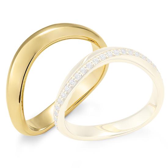 Breuning Partnerringe Breuning Partnerringe Silber (vergoldet) in der Hochzeitsschmiede Aachen kaufen