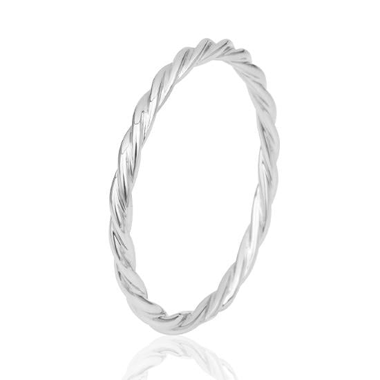 Breuning Memoire Ring Breuning Solitaire Memoire Ring Kordel Weiss-Gold in der Hochzeitsschmiede Aachen kaufen