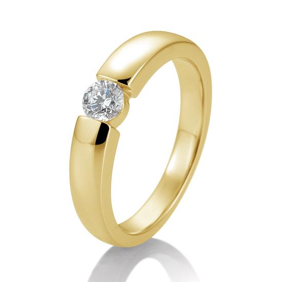 Breuning Solitaire Ring Breuning Solitaire Ring Spann Gelb-Gold in der Hochzeitsschmiede Aachen kaufen
