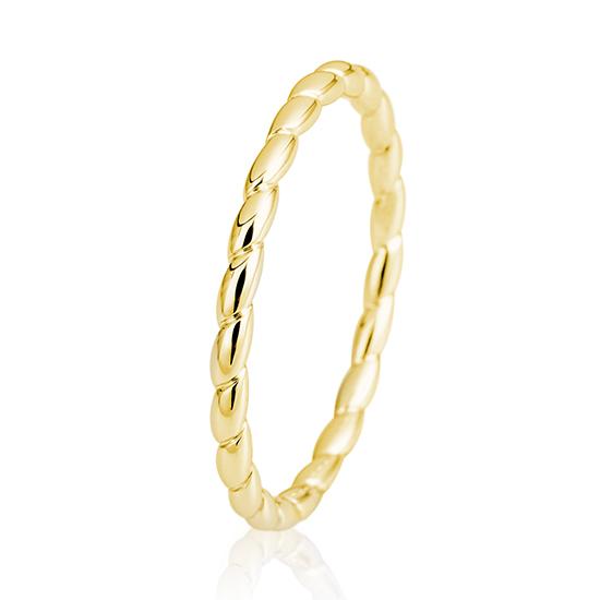 Breuning Solitaire Ring Breuning Solitaire Twisted Ring Gelb-Gold in der Hochzeitsschmiede Aachen kaufen