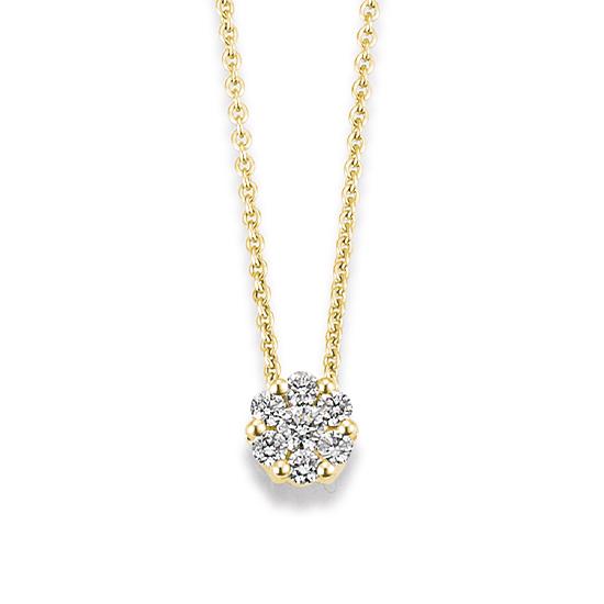 Breuning Anhaenger Breuning Solitaire Anhaenger Bluemchen Gelb-Gold in der Hochzeitsschmiede Aachen kaufen