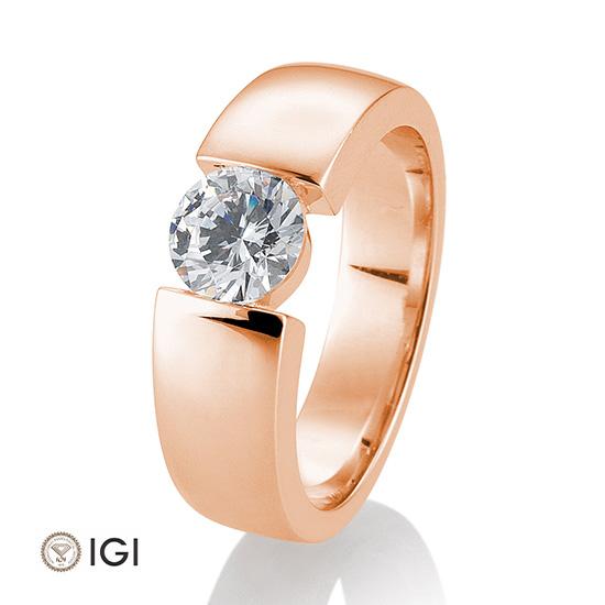 Breuning Solitaire Ring Breuning Solitaire Ring Spann Rot-Gold in der Hochzeitsschmiede Aachen kaufen