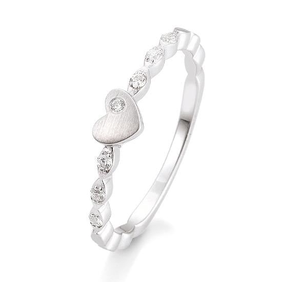 Breuning Verlobungsring Breuning Solitaire Verlobungsring Herz Weiss-Gold in der Hochzeitsschmiede Aachen kaufen