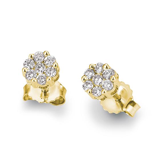 Breuning Ohrschmuck Breuning Solitaire Ohrschmuck Gelb-Gold in der Hochzeitsschmiede Aachen kaufen