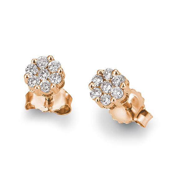 Breuning Ohrschmuck Breuning Solitaire Ohrschmuck Rot-Gold in der Hochzeitsschmiede Aachen kaufen