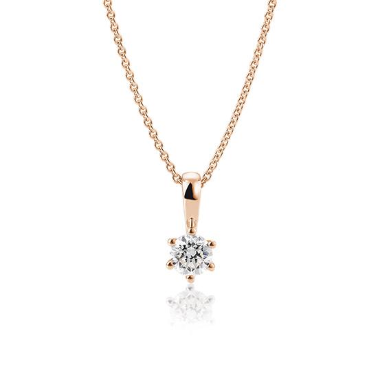 Breuning Anhaenger Breuning Solitaire Anhaenger 6er Krappe Rot-Gold in der Hochzeitsschmiede Aachen kaufen
