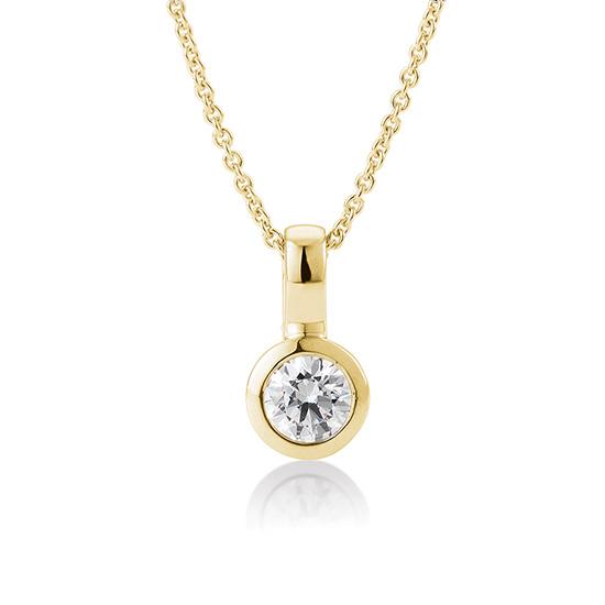 Breuning Anhaenger Breuning Solitaire Anhaenger Zarge Gelb-Gold in der Hochzeitsschmiede Aachen kaufen