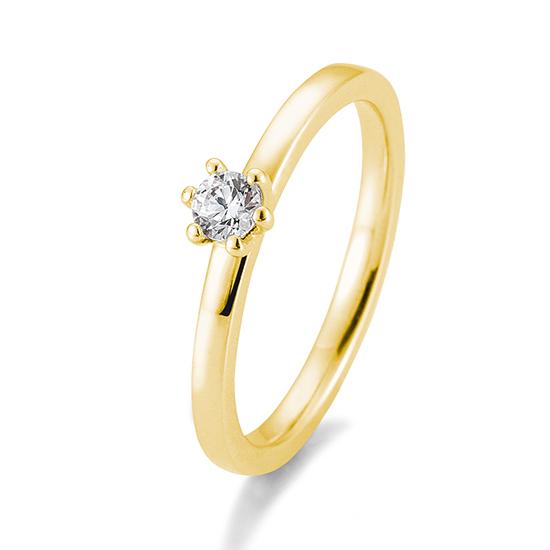 Breuning Verlobungsring Breuning Solitaire 6er Krappe Gelb-Gold in der Hochzeitsschmiede Aachen kaufen