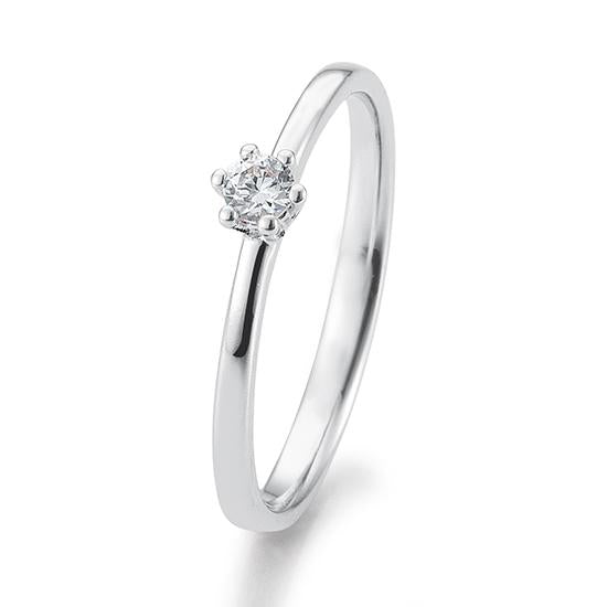 Breuning Solitaire Ring Breuning Solitaire Ring 6er Krappenfassung Weiss-Gold in der Hochzeitsschmiede Aachen kaufen