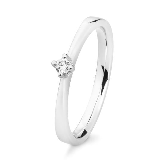 Breuning Solitaire Ring Breuning Solitaire Ring 4er Krappenfassung Weiss-Gold in der Hochzeitsschmiede Aachen kaufen