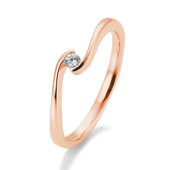 Breuning Solitaire Ring Breuning Solitaire Ring Schwung Rot-Gold in der Hochzeitsschmiede Aachen kaufen