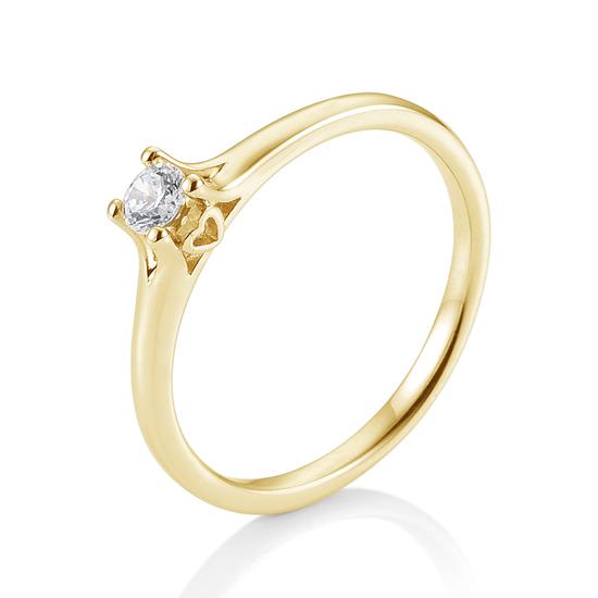 Breuning Verlobungsring Breuning Solitaire 4er Krappe Gelb-Gold in der Hochzeitsschmiede Aachen kaufen