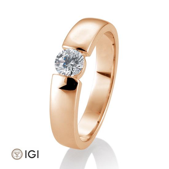 Breuning Solitaire Ring Breuning Solitaire Ring Spann Rot-Gold in der Hochzeitsschmiede Aachen kaufen