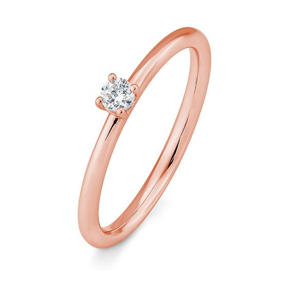 Breuning Verlobungsring Breuning Solitaire 4er Krappe Rot-Gold in der Hochzeitsschmiede Aachen kaufen